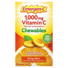 Emergen-C, Vitamin C Chewable, Orange Blast, Chewable 40 Tablets