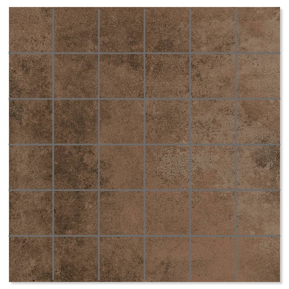 Mosaik Klinker Metalcraft Brons Matt 30x30 (5x5) cm
