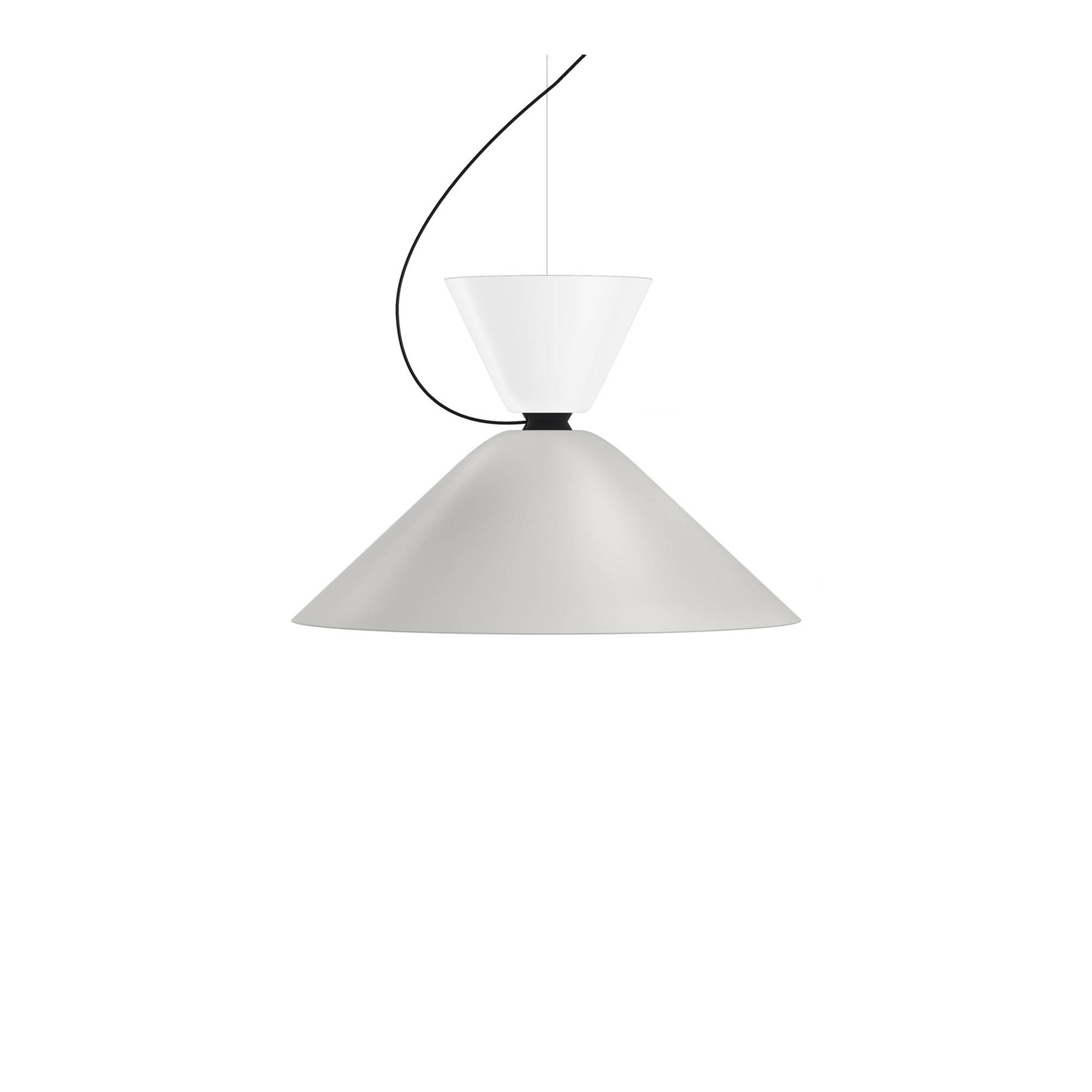 HEM - Alphabeta Pendant Uno - White/Grey - Pendellampor - Luca Nichetto - Grå,Vit