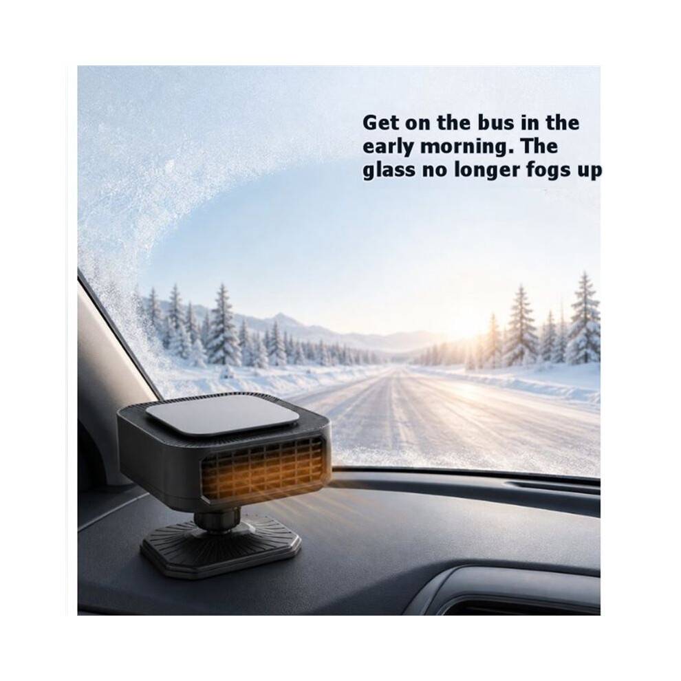 12V Portable Car Heater Fast Heating Electric Fan Windshield Defroster Demister 2 in 1 Cooling Heating Warmer Fan