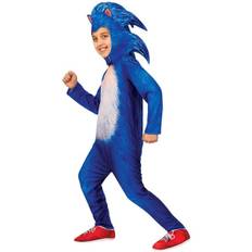 Halloween Kostume Pindsvin Super Sonic Performance Kostume (Blå Sonic A Print) M