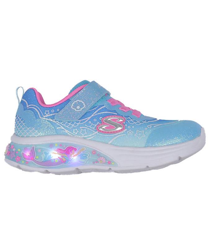 Skechers Skor m. Ljus - My Drömmare Lil Mermaid - Blå/Multi - Skechers - 23 - Blinkande skor
