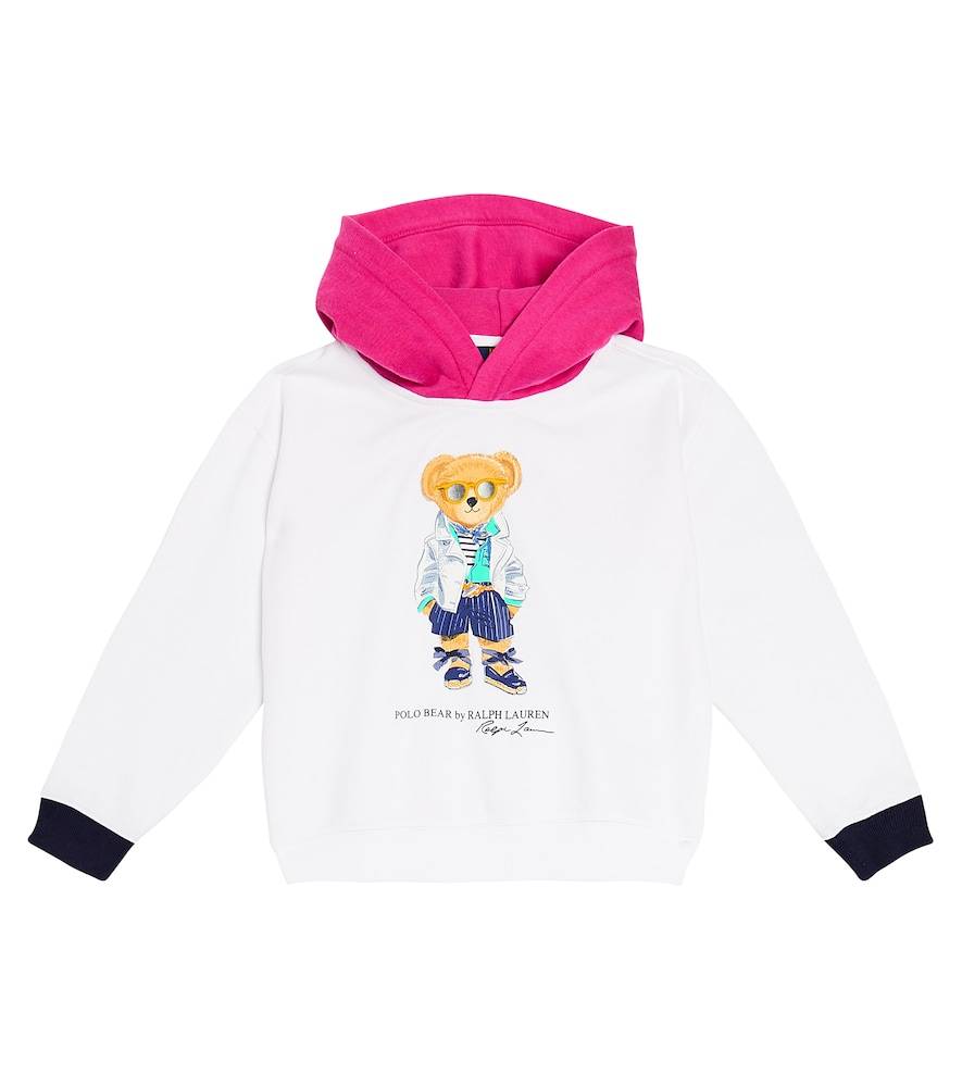 Polo Ralph Lauren Kids Polo Bear cotton-blend fleece hoodie