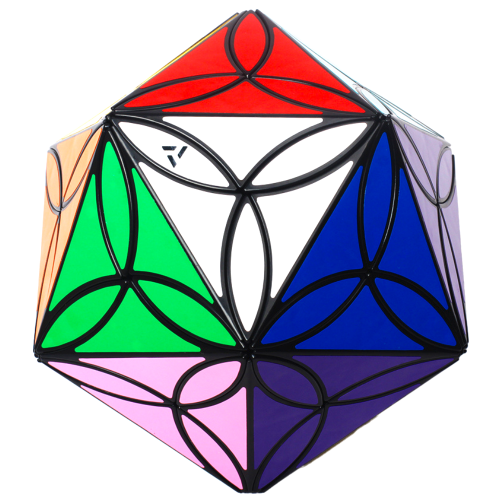 AJ 20 Colors Clover Icosahedron Black.