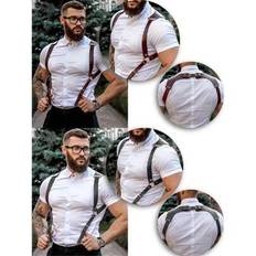 Fashion Men&#39;s Backpack, PU Leather Texture, Gothic Style Body Shaping, Easy To Match With Jeans, Daily Essentials - Multicolor - one-size