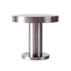 Dusty Deco - Cufflink Side Table Polished Stainless Steel, Round - Små borde og sideborde - Edin & Lina Kjellvertz - Sølv - Metal