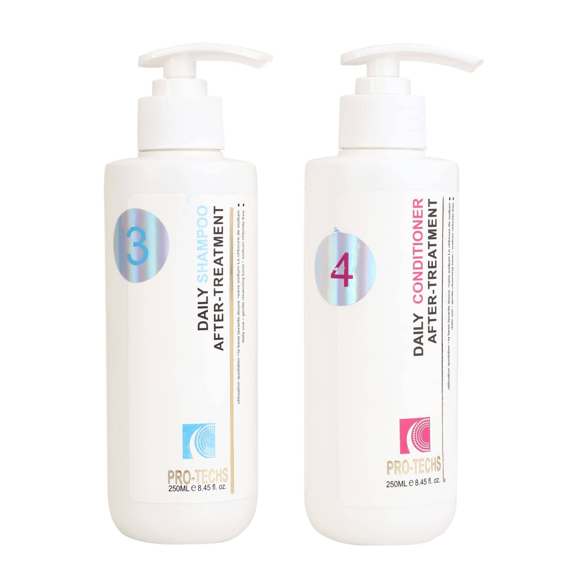 Pro Co techs After Keratin Treatment Shampoo & Conditioner Set, 250 ml (Pack of 2)