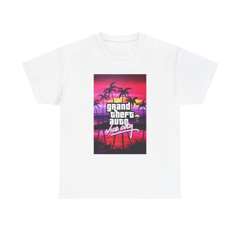 Grand Theft Auto T-shirt Vice City Retro Gaming Grafisk Unisex Tung Bomulls T-shirt 0 Unisex T-shirt cm