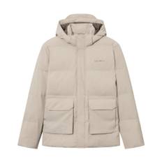 Les Deux, Jakke, Herre, Beige, M, Uld, Montreal Hooded Puffer Jacket