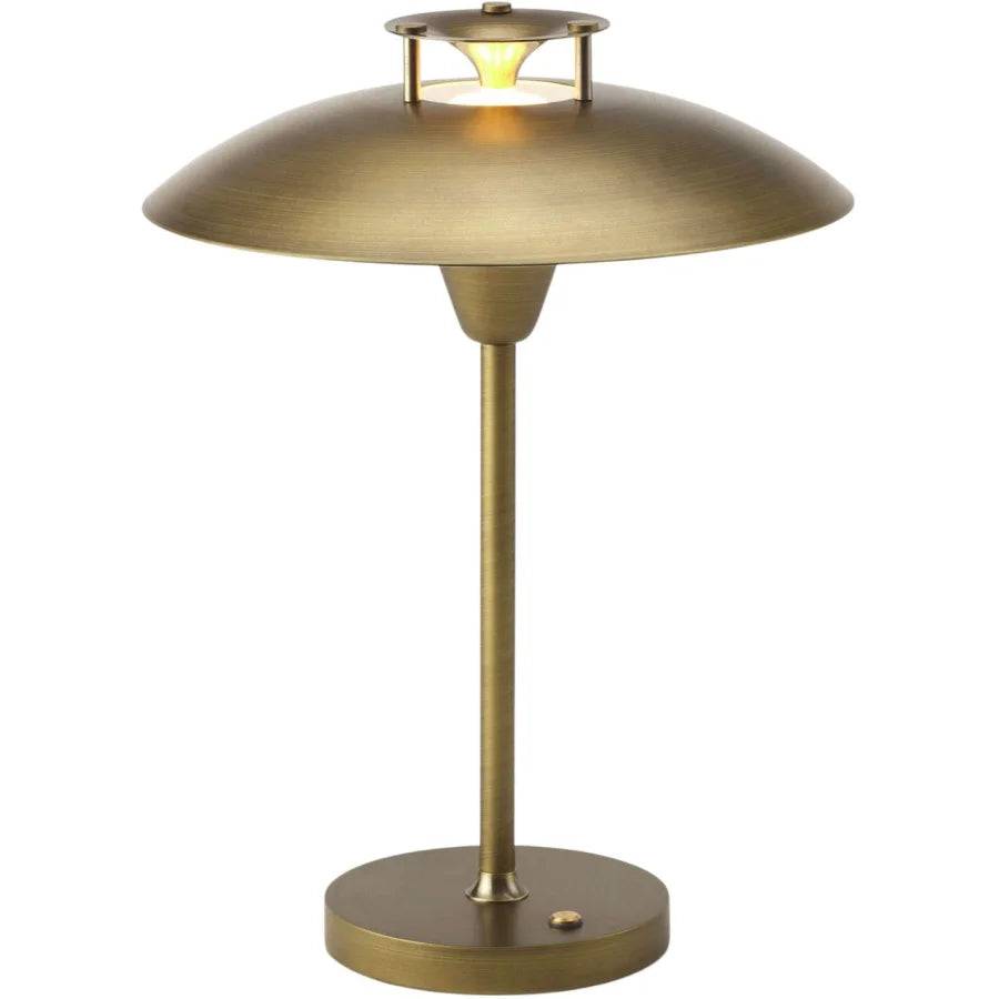 Stepp 1-2-3 portable bordlampe fra Halo Design - antik brass