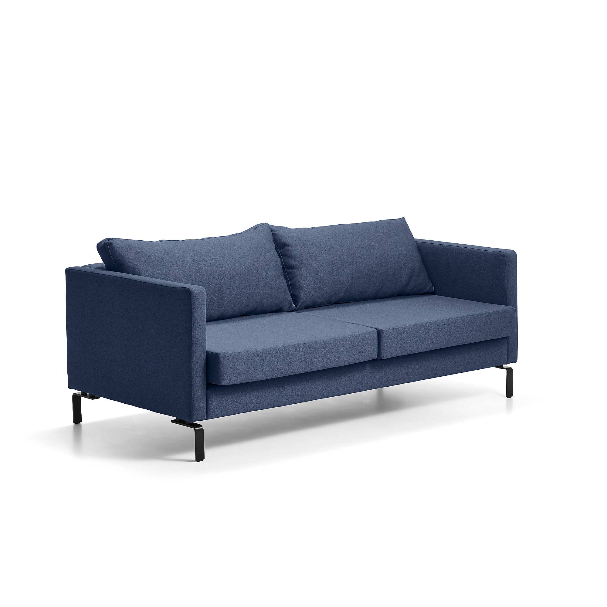 Soffa HARMONY, 3-sits, tyg ETNA, blå