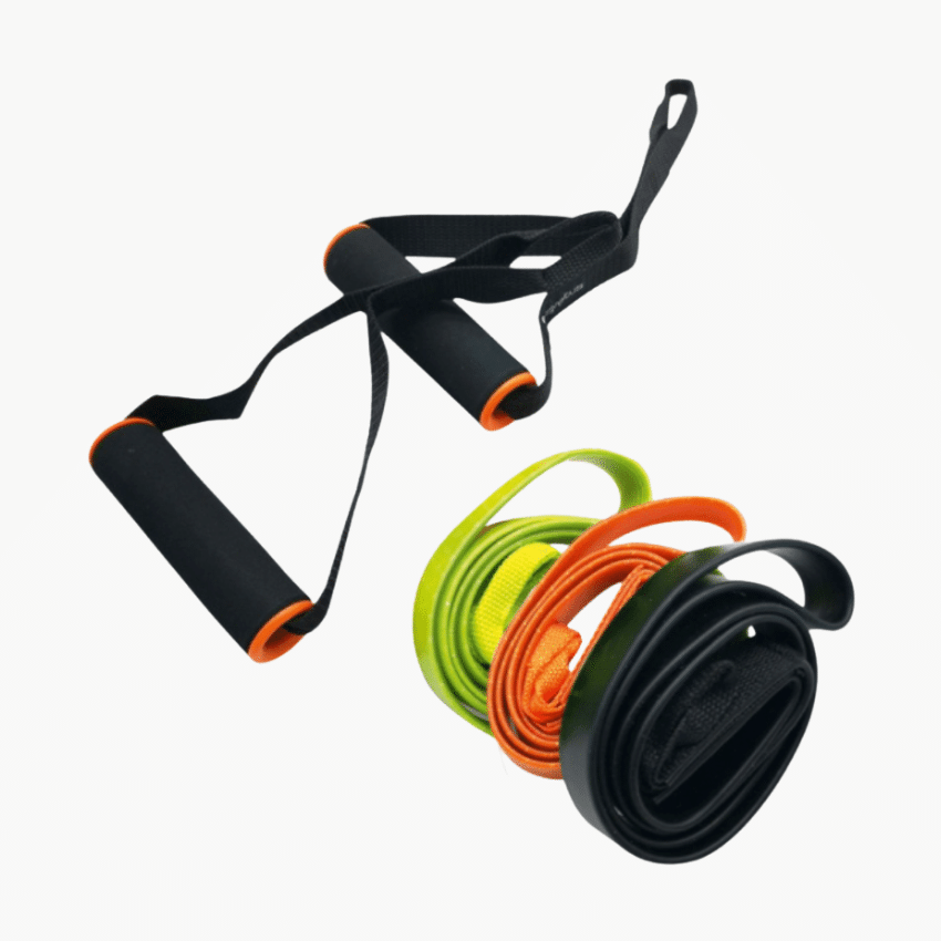 Träningsband 3-set – Fitness Tubes med tre motstånd
