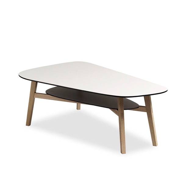 Andersen Furniture C1 sofabord - 140 x 83 cm  - Højrevendt - Sæbebehandlet eg - Pale olive Eg - sæbebehandlet