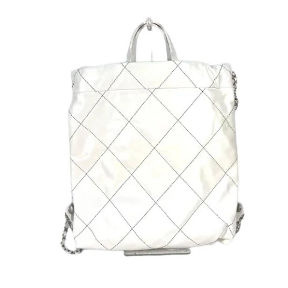 Chanel Vintage Pre-owned As3313 Rygsæk - Vintage - Dame - Hvid - ONE SIZE - Læder