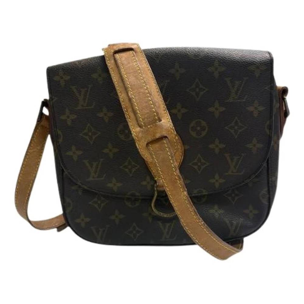 Louis Vuitton Vintage Pre-owned Saint Cloud Monogram Skuldertaske - Vintage - Dame - Brun - ONE SIZE - Uld