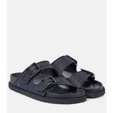 Birkenstock 1774 Arizona Luxe raffia sandals - black - EU 38