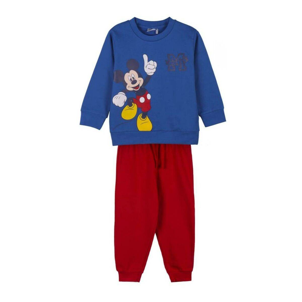 Træningsdragt til børn Mickey Mouse Blå 3 Ã¥r