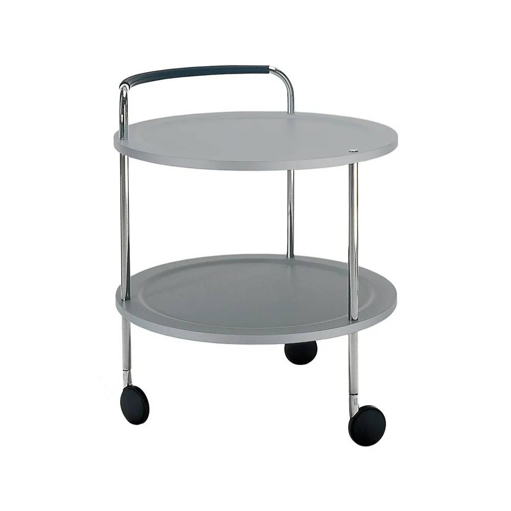 SMD Design Trolley Round Basic serveringsvagn ljusgrå, kromstativ