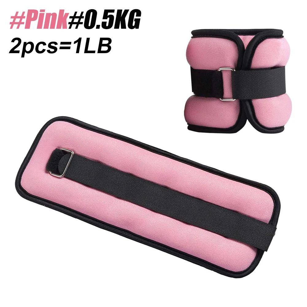 Adjustable Ankle Weights 0.5Kg 1Kg Pair For Women Men Yoga Running Gym Leg Wrist Straps Modularized Design