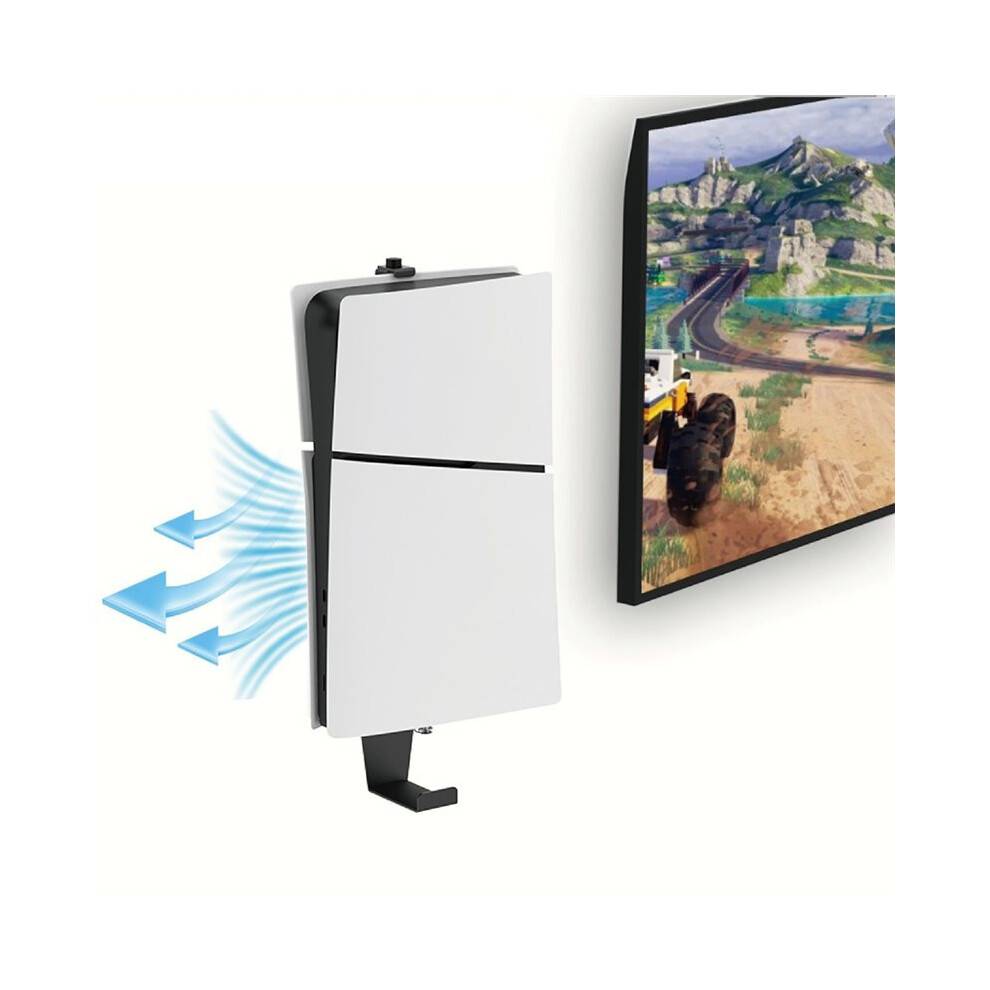 For PS5 PRO/PS5 Slim/PS5 Console Wall Mount Bracket Storage Stand Space-Saving Holder Game Console Accessories White