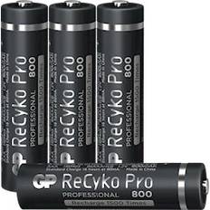 GP ReCyko Pro AAA-batteri 800 mAh, 4-pack - Tänk på miljön, och spara pengar - med GP:s laddbara batterier tillverkade av återvunnet material