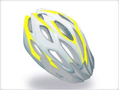 Cykelhjelm MET Cross hvid/gul str 52-59