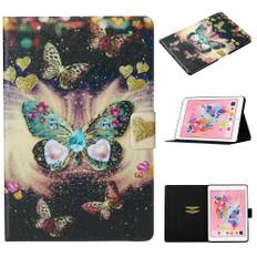 iPad 10,2" 2021/2020/2019 etui med print - Sommerfugle