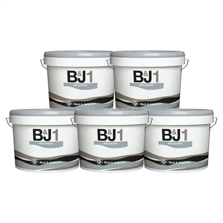 B&J 1 Refleksfri Loftmaling 5 x 9 Liter (Storkøb)