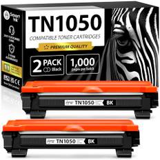 Smart Ink kompatibel tonerkassett som ersättning för Brother TN1050 TN-1050 TN 1050 (2 svart multi-pack) kompatibel med Brother DCP-1510 HL-110 MFC-1810 MFC-1910W DCP-1610W DCP-1612W DCP-1512