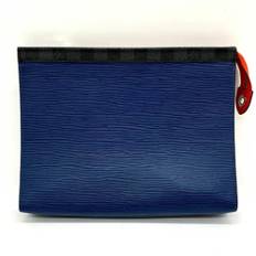 Louis Vuitton Vintage, Pre-owned, unisex, Blå, ONE SIZE, Tyl, Pre-owned Canvas clutches