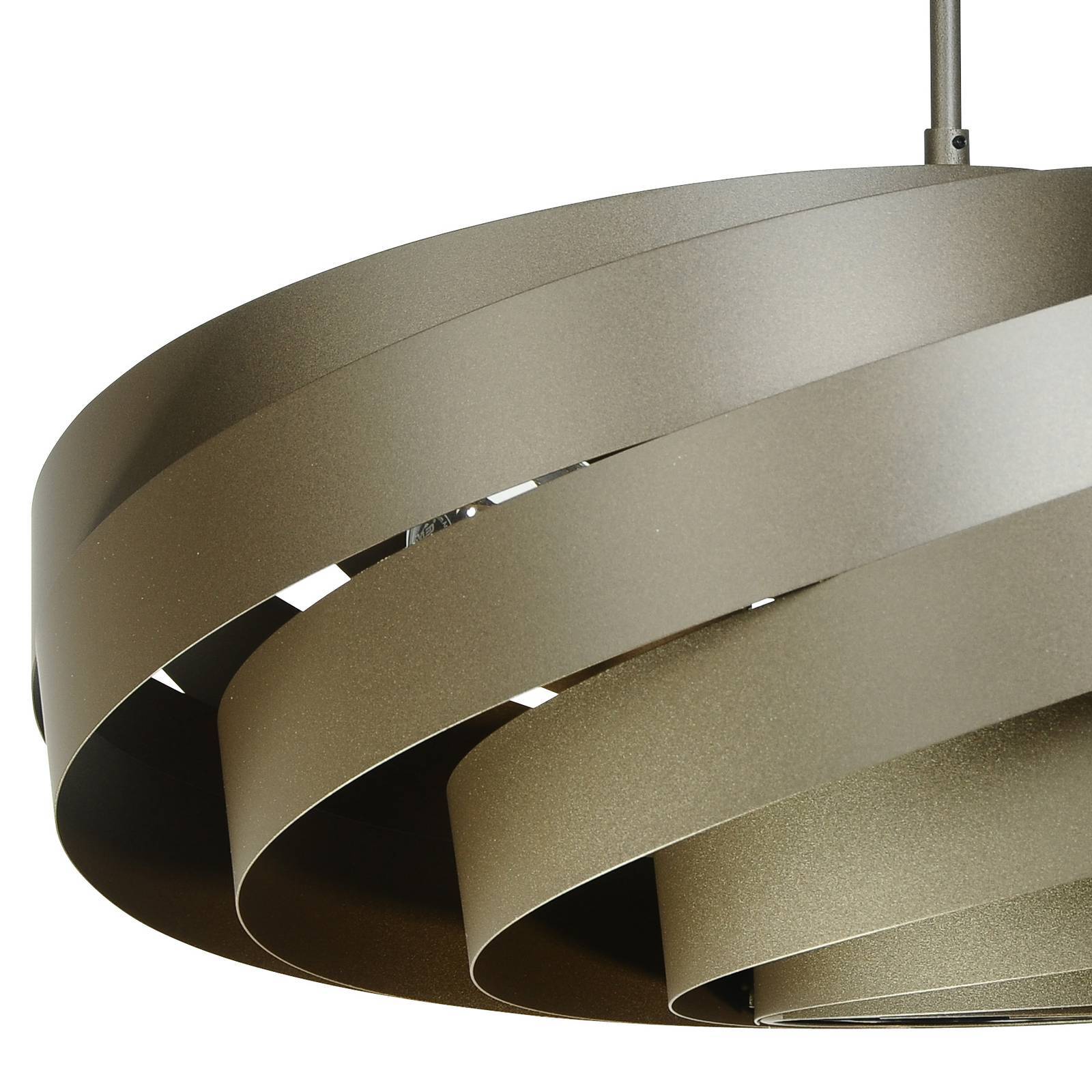 Taklampa Vento Euluna, dimbar, Brun / rost, Vardagsrum / matsal, Metall, Modern, Taklampa