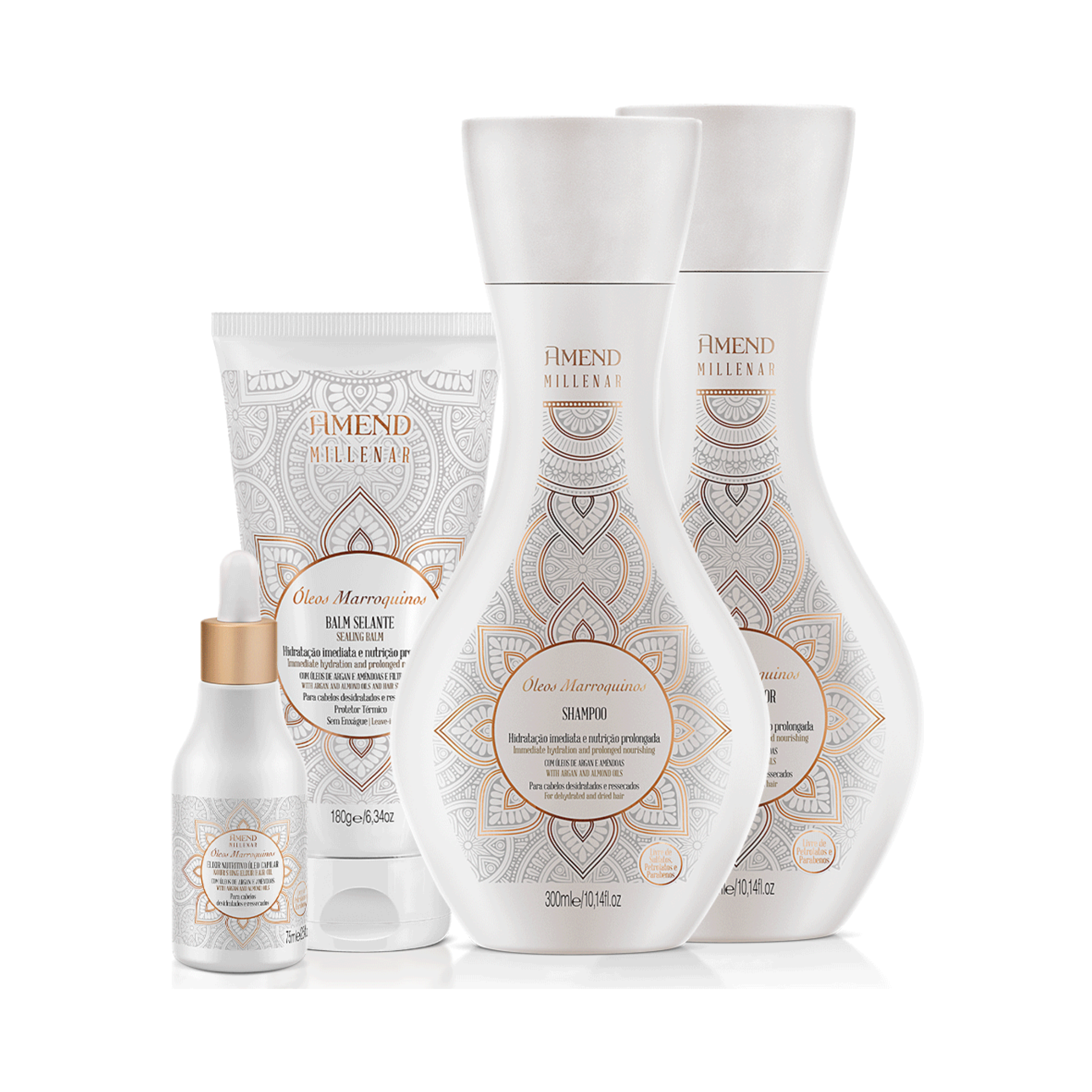 Amend Millenar Moroccan Oil Sæt x 4 produkter
