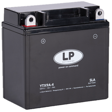 LP Batteries LPYTX9A-4 Startbatteri 12V, 9 Ah