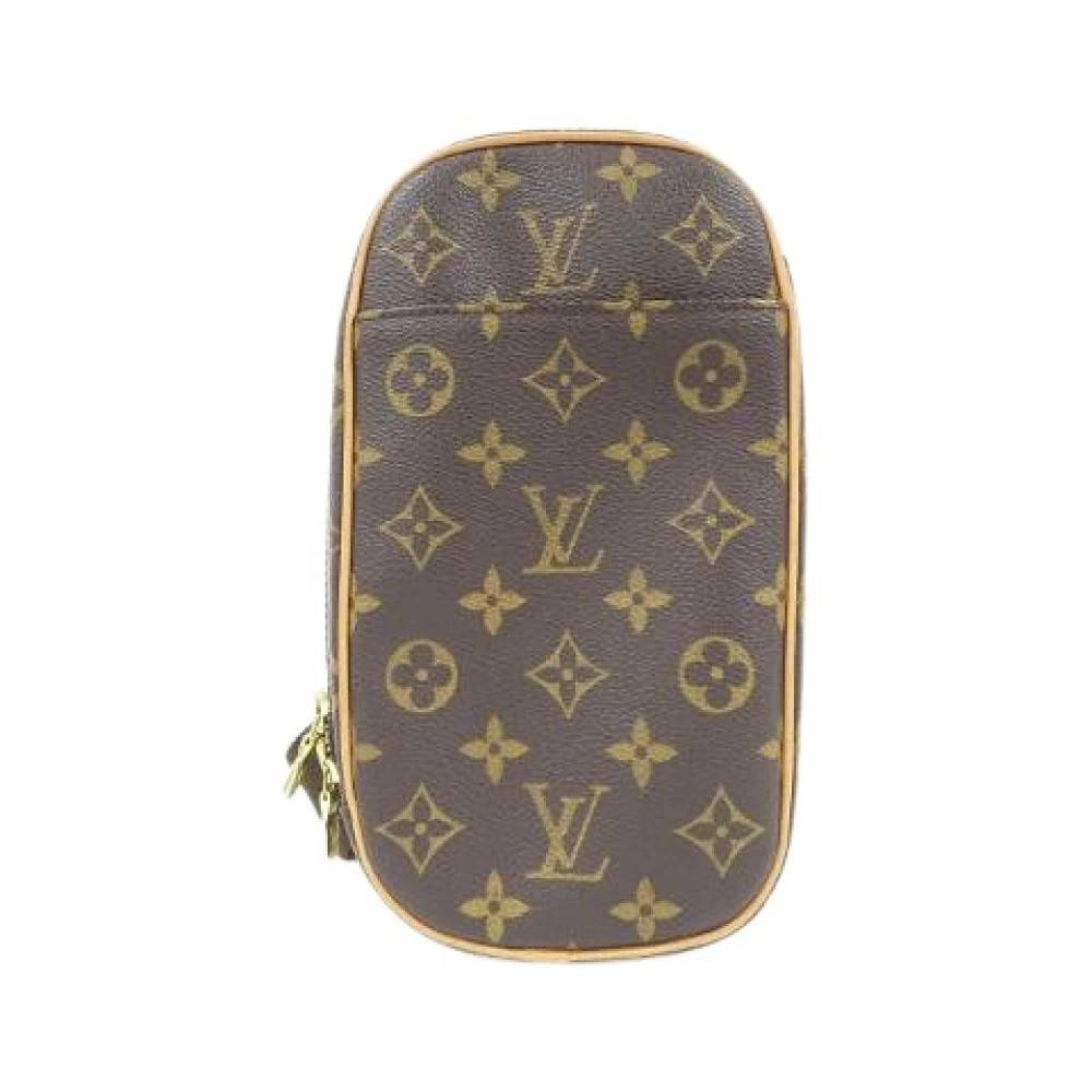 Louis Vuitton Vintage Pre-owned Monogram Skuldertaske - Vintage - Dame - Brun - ONE SIZE - Uld