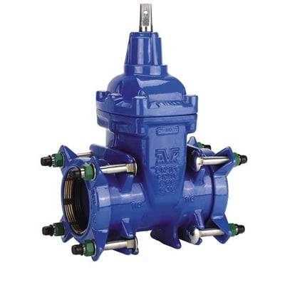 AVK ventil, 110 mm, Supa Plus™ trækfaste koblingsender, til PE- og PVC-rør, PN16