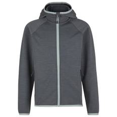 Heber Peak Kid's MerinoBlend SaplingHe. II Hoody Hætte med lynlås Børn størrelse 116 farve grå/blå
