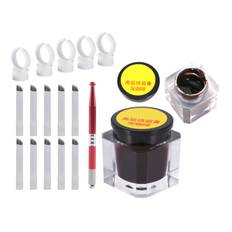 3D Eyebrow Tattoo Microblading Needle Blade Pen Pigment Practice Kit Permanent Makeup Tool
