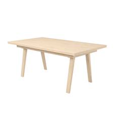Skovby SM 126 spisebord m. hollandsk udtræk (sort nano laminatbordplade, lakeret valnød finér bordben)