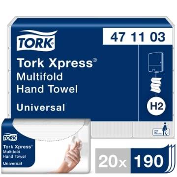 Pappershandduk Tork H2 Universal X-press 20×190/fp