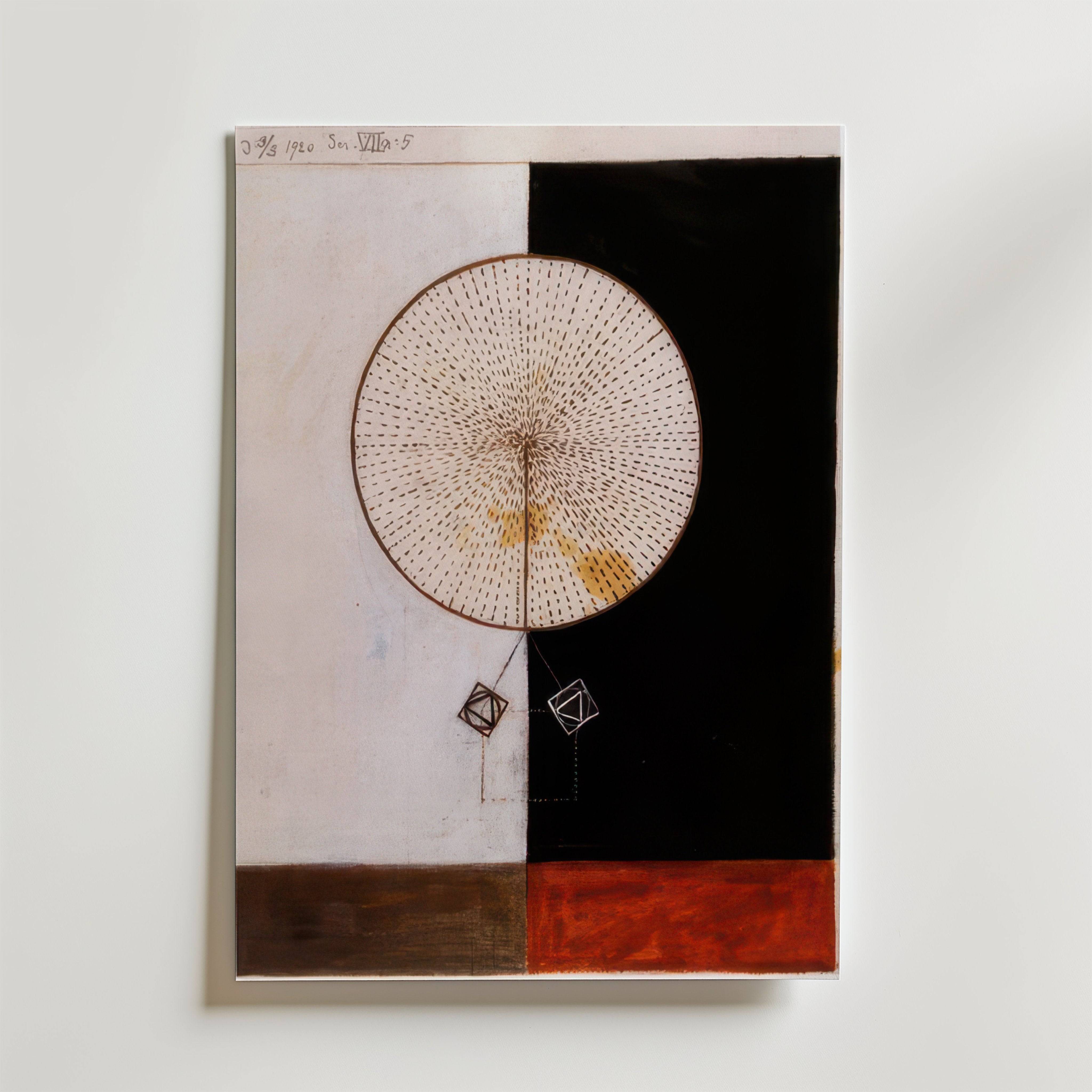 Hilma af Klint Geometry Poster - Premium Canvas 30x40 cm