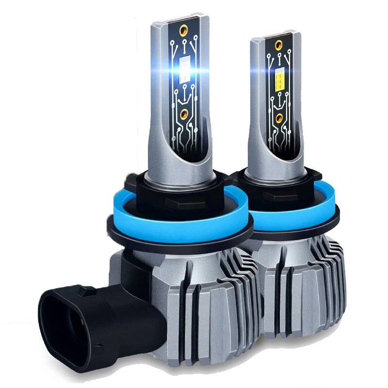 2 st DC9-16V Universal Bil LED Strålkastare 32800LM H4 H7 LED Lampa 3570 Chip 90W Dimljus IP67 Vattentät 6000K