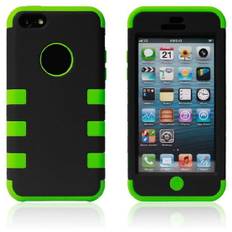 3-delt Robot silicone cover til iPhone 5C. Grøn.