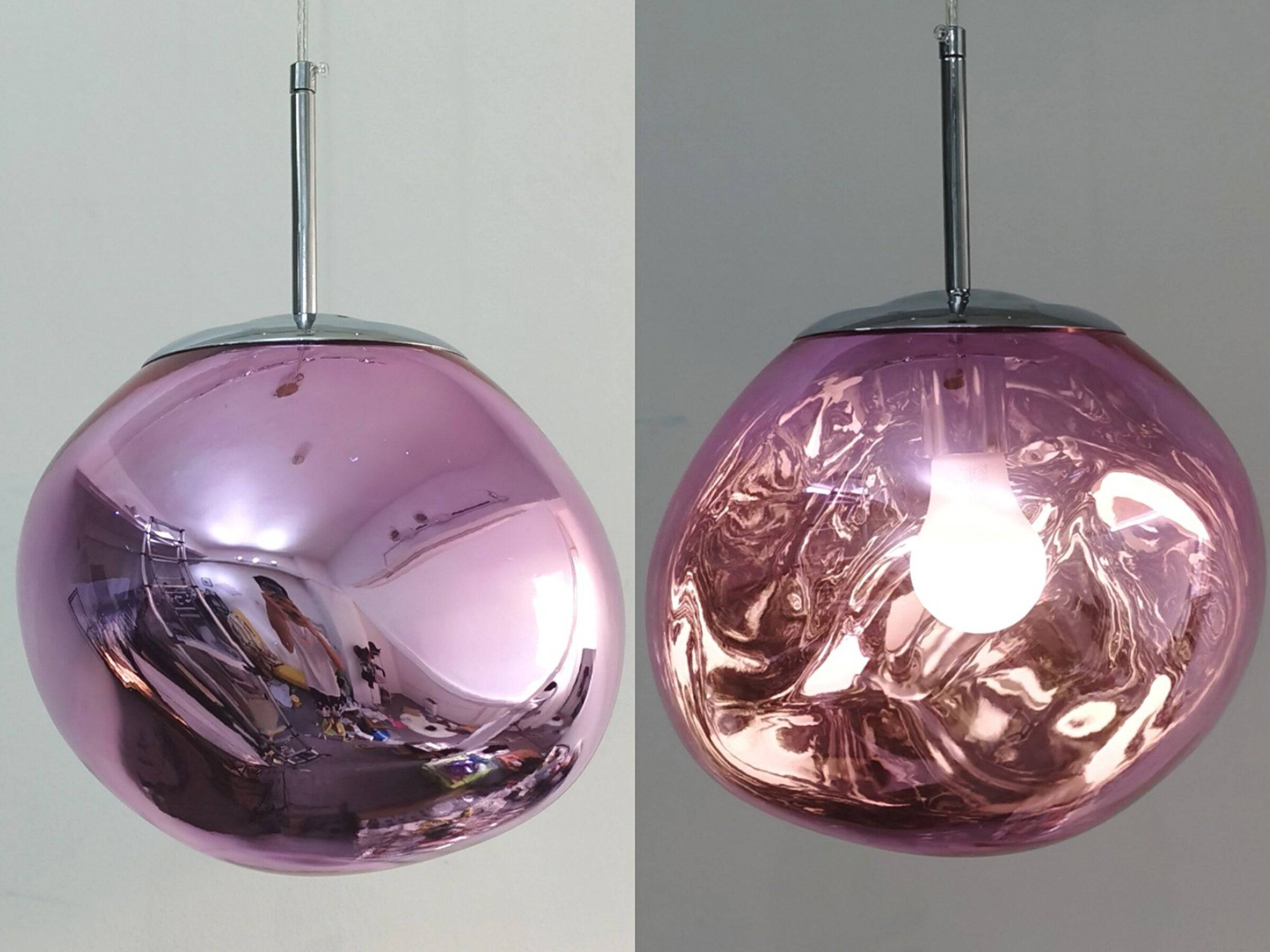 LuxeGlow Lampa – Modern LED Hänglampa för Hemdekoration - Rosa / 18CM