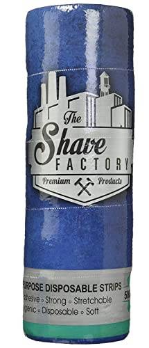 The Shave Factory Halsstrips För Kappers - 5 Rollen Van 100 Strips - Kroos Nekbeschermer För Comfortabele Scheerupplevelse Av Knipbeurt Med En Speciaal Ontworpen Kroos Nekpapier Som Har Haar Opvangt