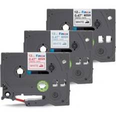 Fimax 3 st tze -fa3 tz-fa3 kompatibel för brother p-touch tyg strykjärn på tze tejp tzefa 3 fa231 12mm brother p touch etikettskrivare