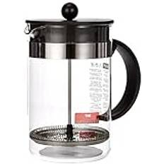 Bodum 1582-01 bistroNOUVEAU kaffebryggare (French Press System, diskmaskinssäker), 1,5 liter svart