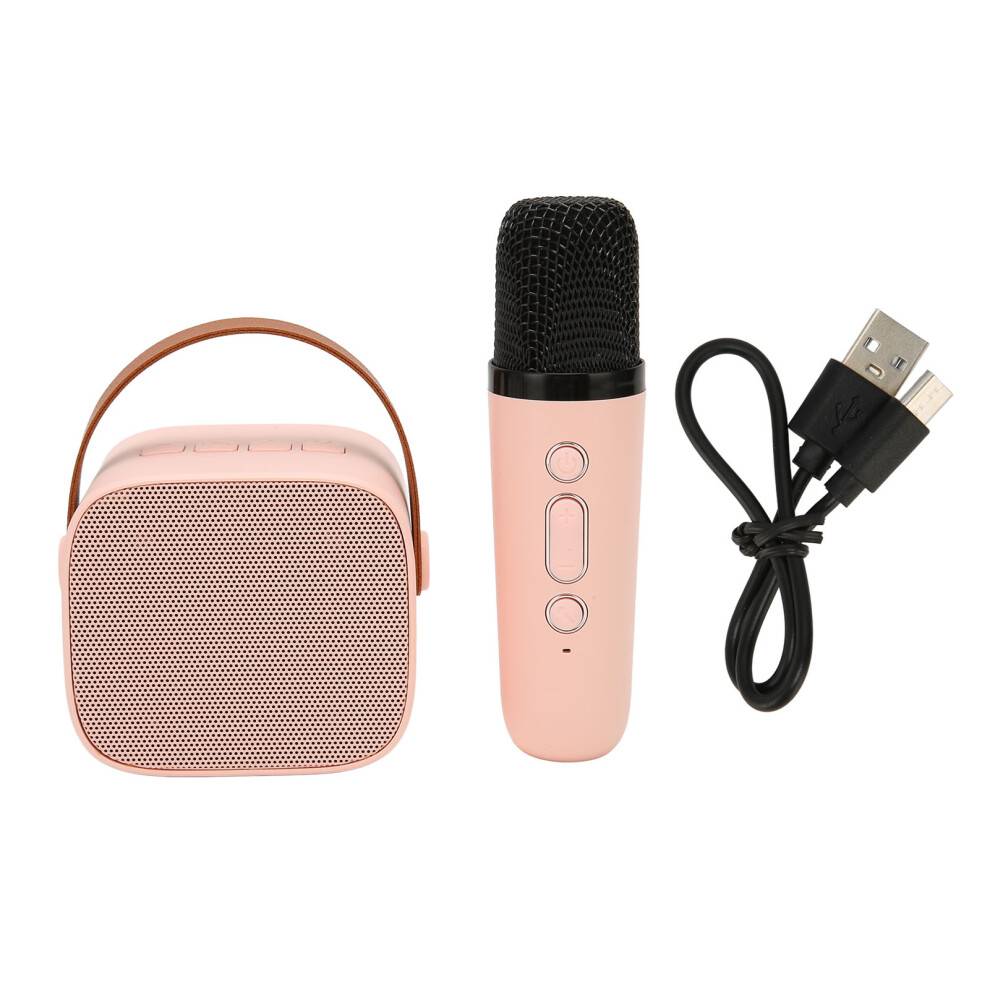 Bluetooth Karaoke-maskine til børn og voksne, mini trådløst karaoke-system med HD-stereolyd og telefonopladningsfunktion, ideel til fødselsdag og