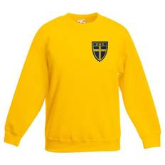 Sweatshirt Sverigesköld Tygmärke | Barn - Gul - 128cl