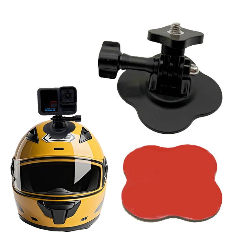 Adhesive Helmet Mount Kit for Insta360 X5 X4 GoPro Hero 13 12 11 10 9 8 DJI Action 6 5 4 Universal Sports Camera Base Accessory