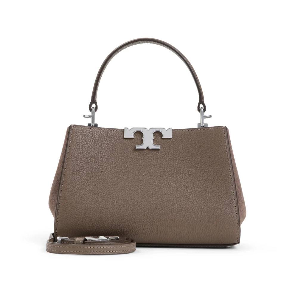 Tory Burch Mini Satchel med T Logo Design - Tasker - Dame - Grå - ONE SIZE - Læder